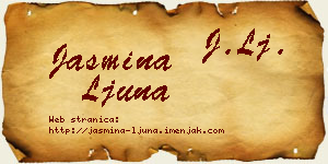 Jasmina Ljuna vizit kartica